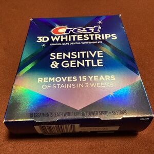Crest 3D Whitestrips Enamel Safe Dental Whitening Kit 18 treatments =36 strips